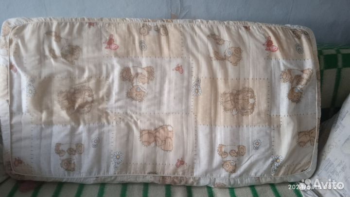 Бортики в кроватку+детский матрас