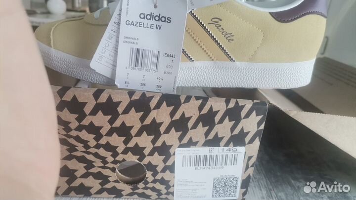 Кеды adidas gazelle w 39 размер желтые