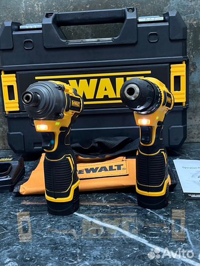 Набор 2в1 DeWalt: Шуруповерт+импакт