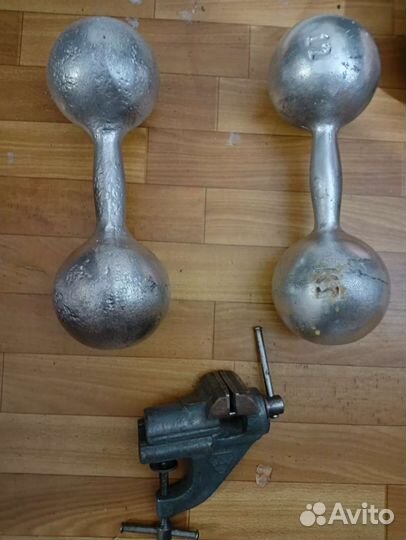 Гантели и тиски