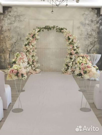 Оформление свадьбы и юбилея цветами и шарами