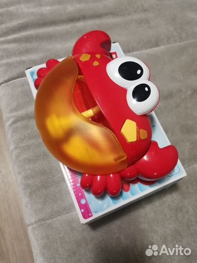 Игрушка краб для ванной генератор пузырей