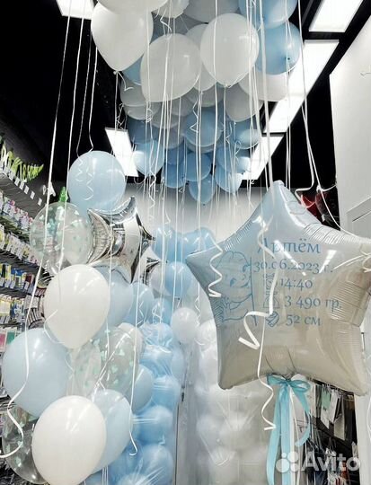Воздушные шары на Выписку Гелиевые шары Шарики