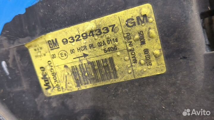 Фара (передняя) левая Opel Meriva