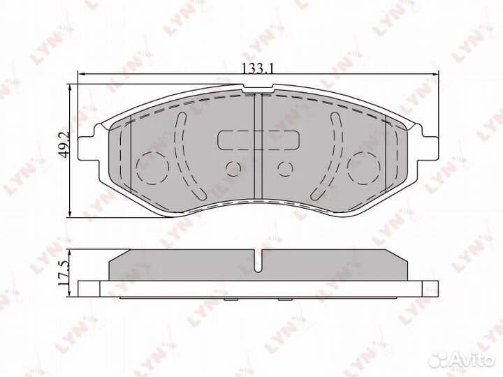 Колодки тормозные дисковые