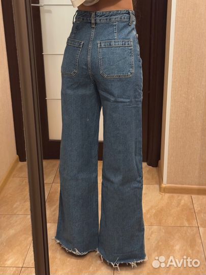 Джинсы винтажные широкие