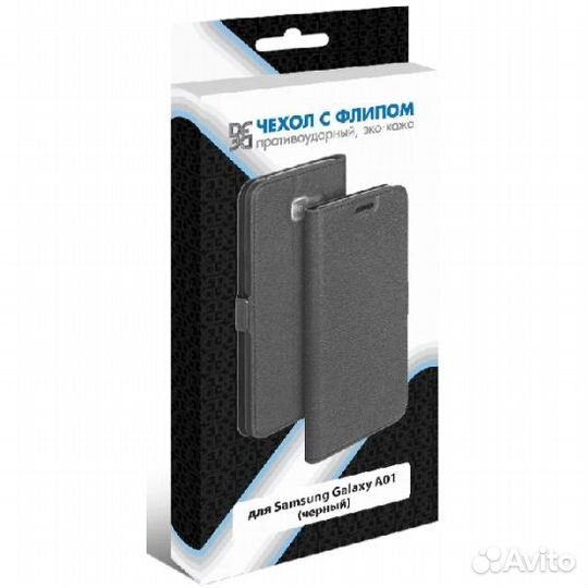 Противоударный Чехол-Книжка для Samsung A01 black