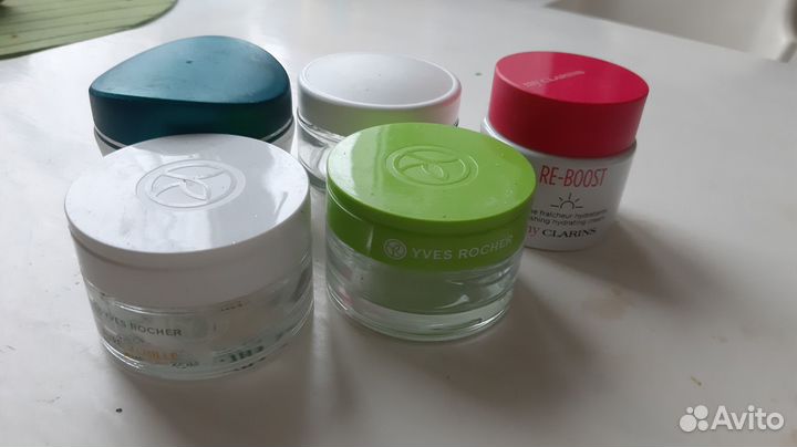 Стеклянные баночки из под крема