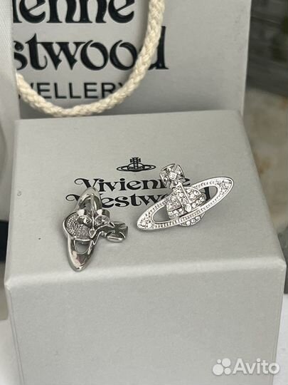 Серьги Vivienne westwood bas relief