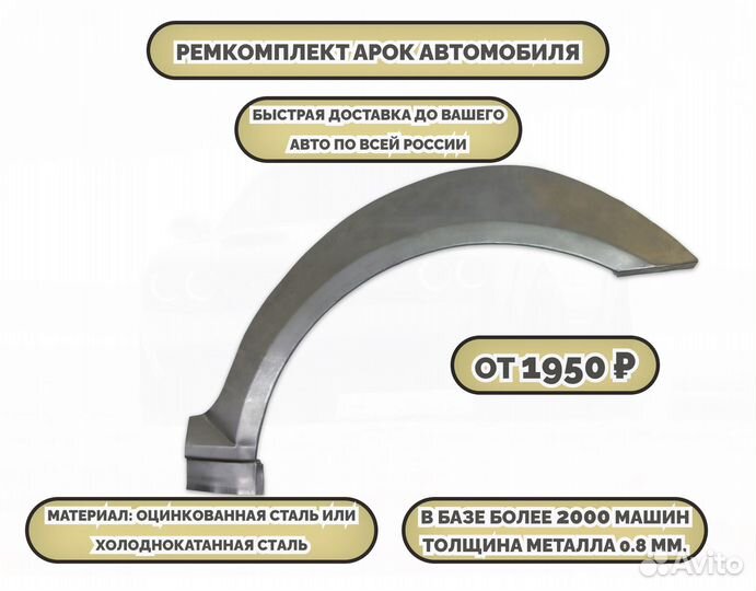 Ремонтные арки (ремкомплект) на автомобиль