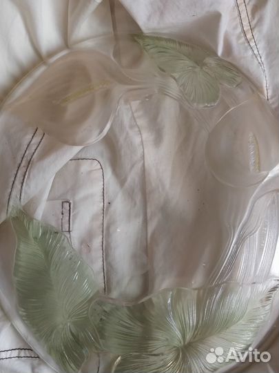 Блюда, стекло, 2 штуки +Бокалы и рюмки, стекло