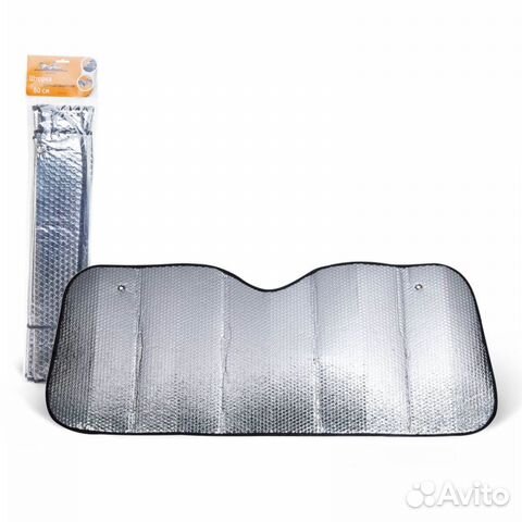 Шторка солнцезащитная 60 см на лобовое стекло, 140