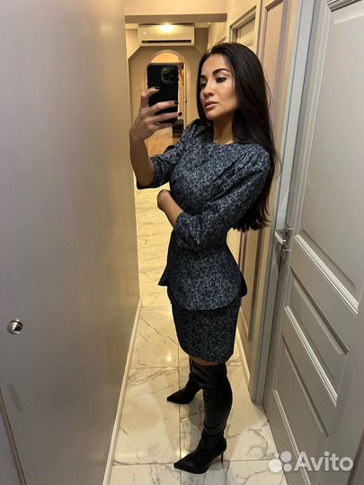 Платье синее