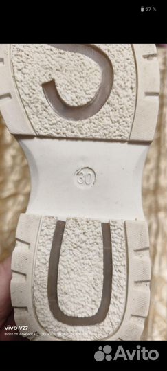 Туфли для девочки 30 размер белые