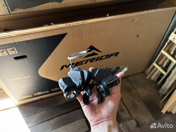 Трансмиссия Microshift 2x8 новая от Merida