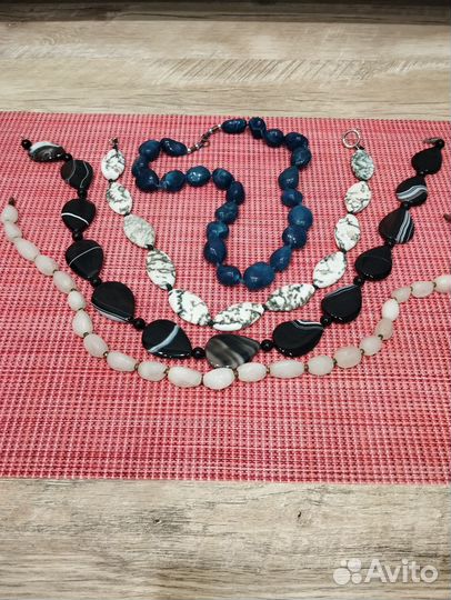 Бусы и комплекты из натуральных камней и бижутерия