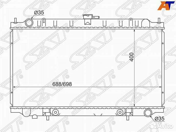 Радиатор Nissan Maxima A32-A33 Cefiro Infinity I30