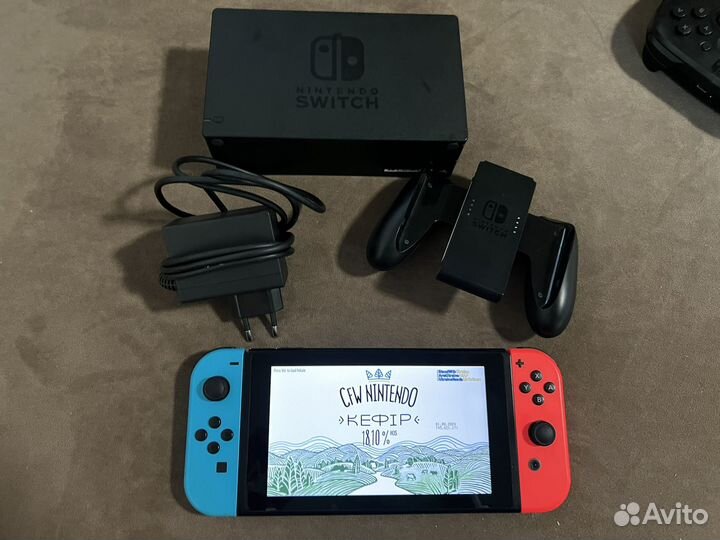 Nintendo switch прошитая чип + 128 гб samsung
