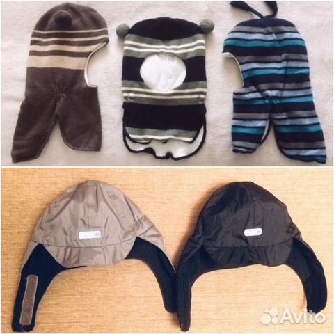 Шапки двойняшкам Reima, шлемы kivat