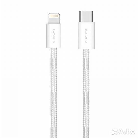 Кабель Type-C/Lightning solove 20W PD 1m Grey