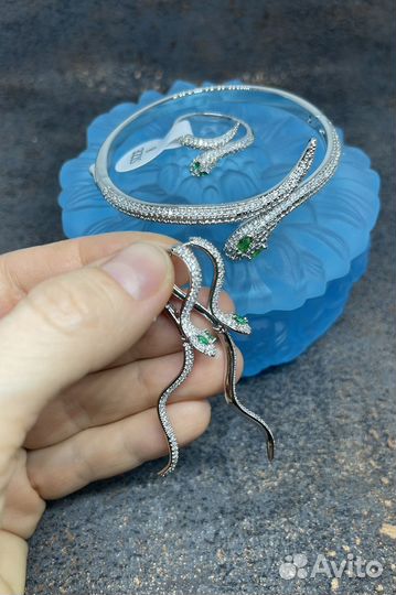 Серьги змеи