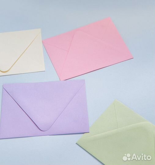 Конверты 60 штук цвет cиреневый