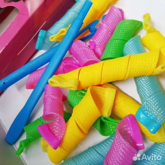 Бигуди волшебные локоны разноцветные