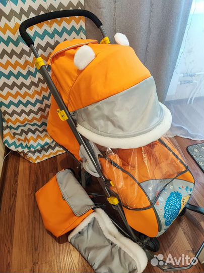 Детские санки коляска 