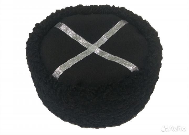 Кубанка из черного каракуля Чубко