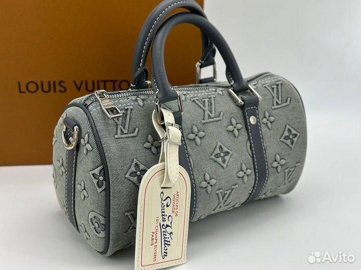 Сумка дорожная Louis Vuitton джинсовая