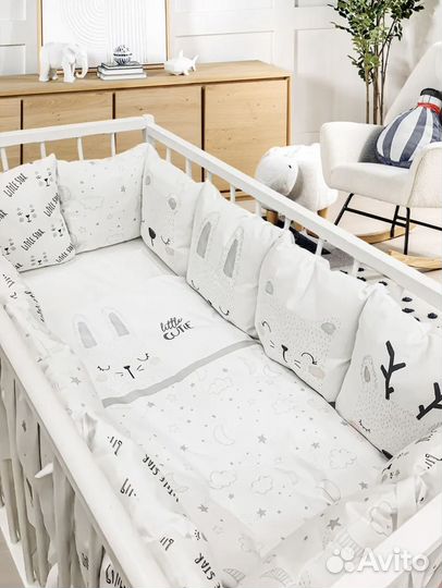 Бортики в детскую кроватку