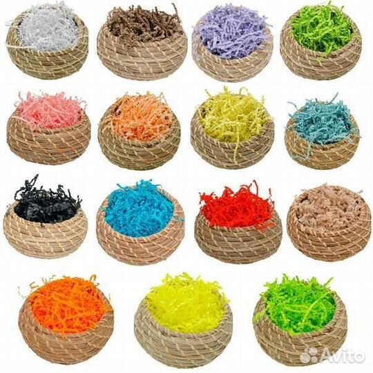 Наполнитель бумажный крафтовый цветной