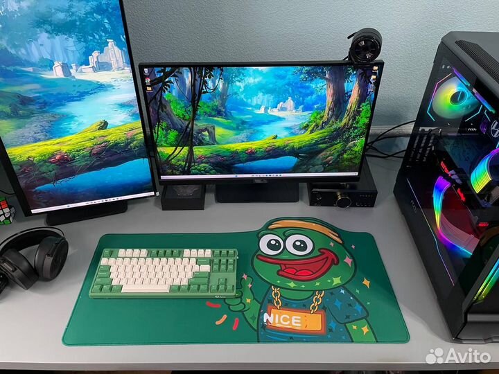 Игровой коврик для мыши большой Frog