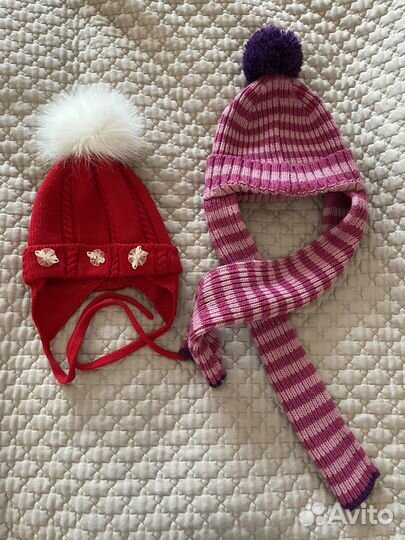 Шапка шарф детская