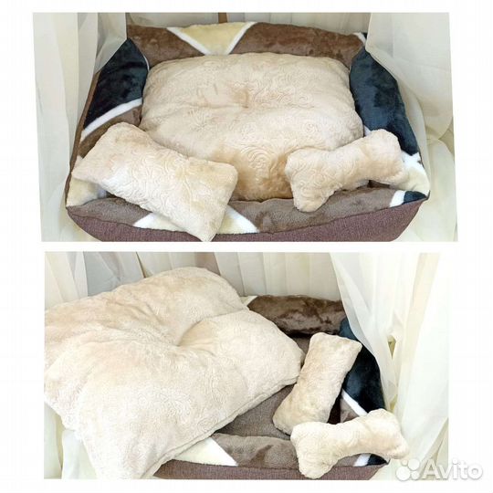 Лежанка 50 на 40+кость и подушка