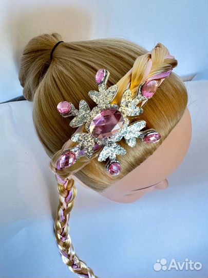 Ободок с косичкой Эльза Анна Холодное сердце