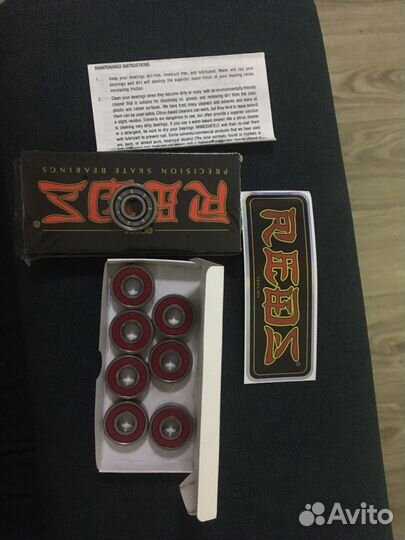 Подшипники для скейтборда лонгборда bones reds