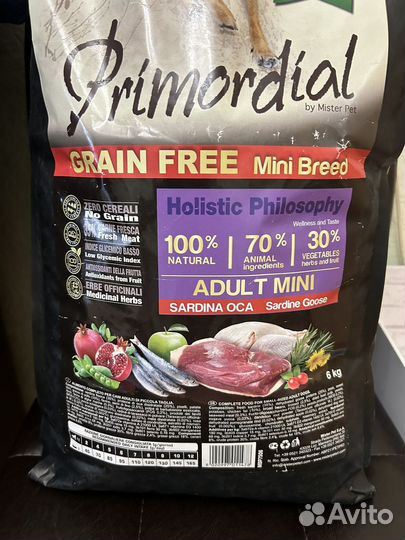 Корм Primordial для собак