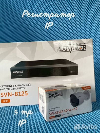 Камера видеонаблюдения и регистратор