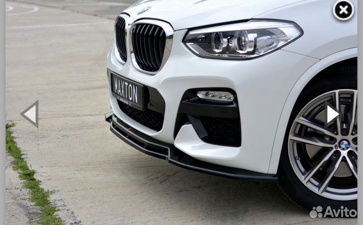 Сплитер накладка BMW X3 G01 Maxton Design