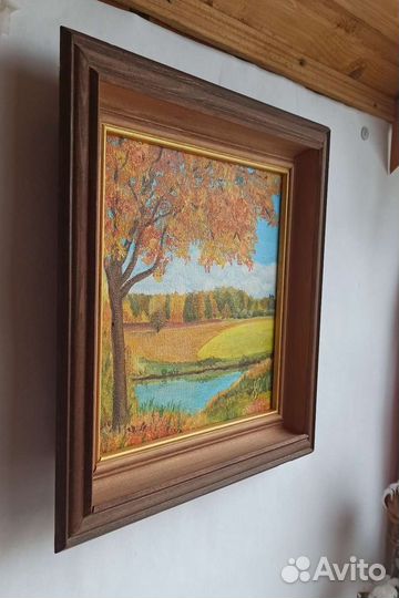 Картина акрилом «Осень»