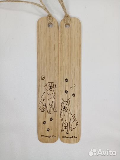 Деревянная закладка для книг