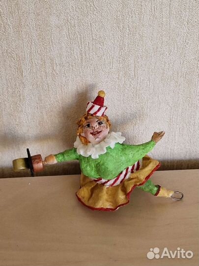 Ватные елочные игрушки. Винтажный цирк