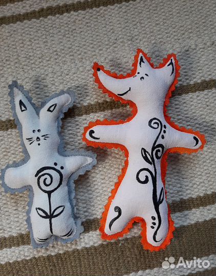 Игрушки мягкие текстильные. Игра в театр