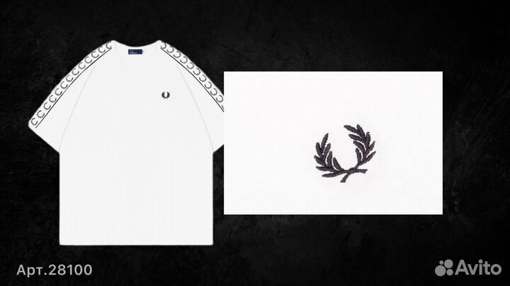 Футболка fred perry новая белая 44(XS/S)