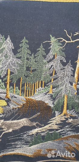 Картина гобелен лошади СССР