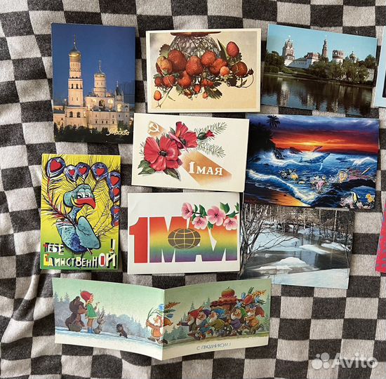 Советские открытки СССР. Чистые