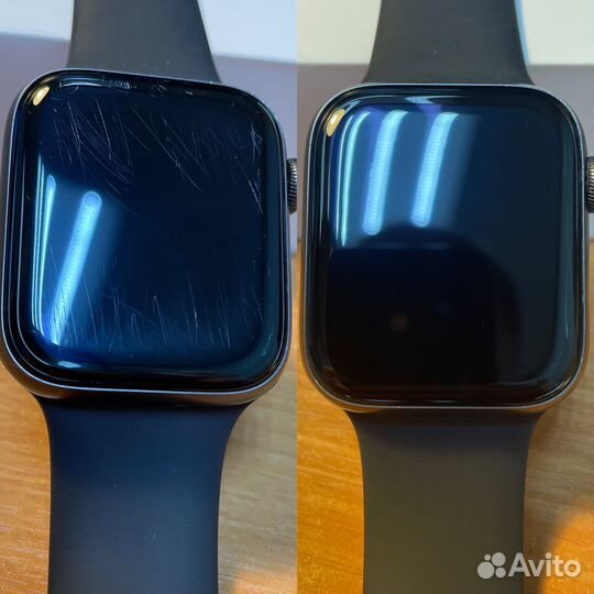 Полировка дисплея Apple Watch и iPhone