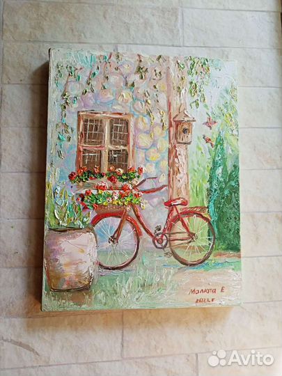 Картины маслом Велосипеды