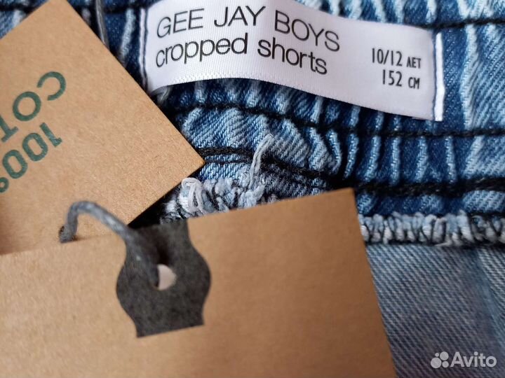 Джинсовые шорты для мальчика новые 152 р